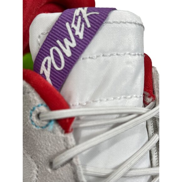 Nike Air Jordan Girl’s White Red MA2 Women Power Sneakers Sz 12C - New - Picture 11 of 12